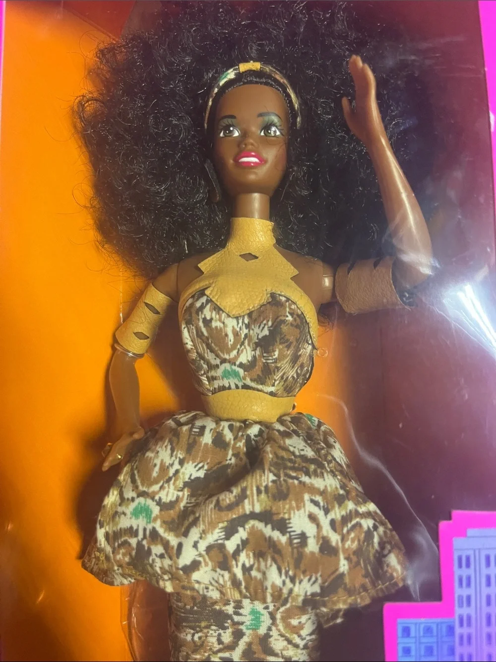 vintage 1989 Nigerian Barbie from Mattel’s Dolls of the World Collection NRFB